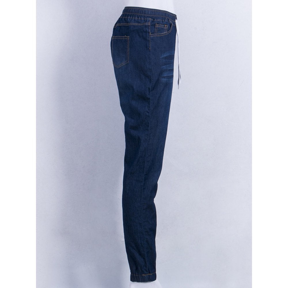 Jean Femme Old Navy Taille 18 Bleu Marine Délavé - Coupe évasée Cheville