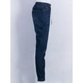 thumbnail image 3 of Womens Elastic Waist Pencil Stretch Denim Skinny Drawstring Jeans Pants Trousers, 3 of 5