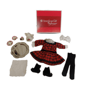American Girl Samantha's Holiday Outfit & Tea Accessories Set For 18"Dolls (Doll is not included)