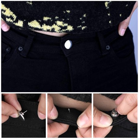 20 Pièces 17mm Remplacement des Boutons de Jean Sans Couture Amovible  Boutons en Métal Bouton de Veste en Jean pour Vêtements en Denim Jeans Sacs  à