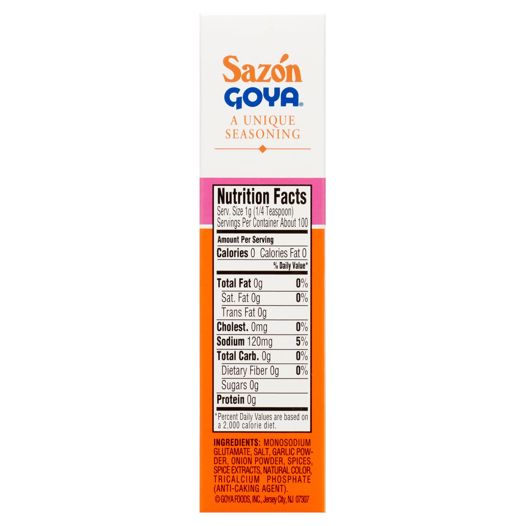 (3 pack) Goya Sazon Seasoning Without Annatto, 3.52 oz