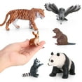 thumbnail image 5 of Animal Figurines Toys Set VOLNAU 9Pcs Eurasia Animal Figures Zoo Birthday Preschool Education Gift, 5 of 11