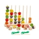 thumbnail image 5 of Juego de apilamiento de cuentas de madera, juguete de viaje, juguete de aprendizaje, bloques apilables con formas a juego para niños en edad preescola, 5 of 9