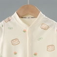 thumbnail image 5 of NIEWTR Newborn Baby Boy Girl Organic Cotton Bodysuit Long Sleeve Jumpsuit One Piece Outfits Clothes 0-24 Months(A-Orange,9-18 Months), 5 of 8