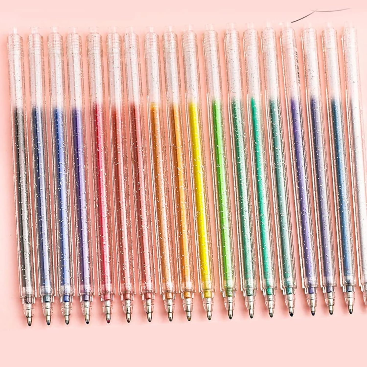 Implementarch Pens, Implementarch Glitter Gel Pen Set, Iridescent Glitters Gel Ink Pen Set, Gel Marker Set Colored Pen for Drawing 12PCS
