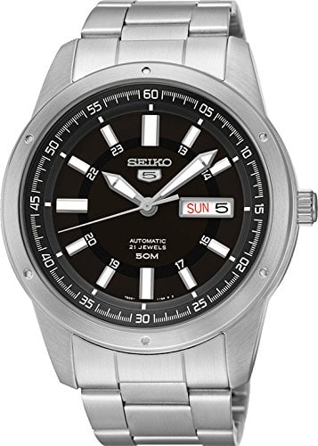 seiko 5 black face