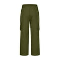 thumbnail image 5 of FAIWAD Boys Girls Cargo Pants Kids Drawstring Elastic Waist Casual Joggers Outdoor Hiking Straight Leg Trousers, 5 of 7