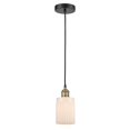 thumbnail image 4 of Innovations Lighting  Hadley - 1 Light 5" Cord Hung Mini Pendant Clear/Black Antique Brass, 4 of 5