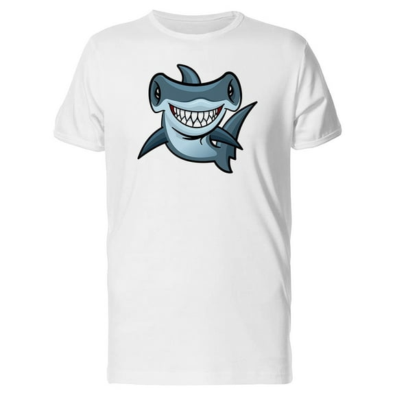 Hammerhead Shark Cartoon T-Shirt Men -Image by Shutterstock, Male Small