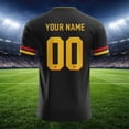 thumbnail image 5 of WAYUTE Men's Germany Soccer T Shirt Short Sleeve Athletic Fit Crew Neck Tee with DIY Name Number Patriotic Flag Sport Top for Game Days, 5 of 7