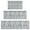 Gray Geometric Diamond, variant on Lue Ethnic Geometric Pattern Kitchen Rugs Sets Of 3,Kitchen Runner Rugs Non Skid Washable,Decorative Kitchen Floor Mats for Kitchen,Sink,Laundry,17"x30" 17"x47" 17"x59"