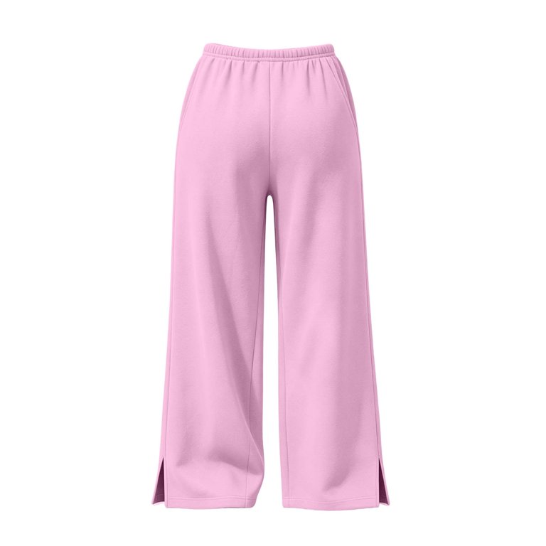 Ruimatai Women Sweatpants Wide Leg Trousers Drawstring Elastic Waist ...