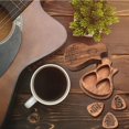 thumbnail image 4 of SXcggal One Durable And Stylish Guitar Shaped Pick Storage Wooden Pick Storage Guitar Memorabilia Pick Collection Pick (includes 3* Guitar Picks) Multifunctional Artistic Beautiful Desktop Decoration, 4 of 6