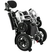 KFFKFF 300 lbs Electric Adjustable Wheelchair Foldable Backrest 20 in W