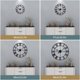 thumbnail image 3 of Reloj de pared grande estilo vintage, reloj de pared redondo negro, metal, 40cm, 3 of 6