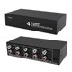 thumbnail image 2 of Audio Splitter 1 in 4 Out RCA L/R Aux Stereo Audio Splitter 1X4 Audio Distributor Compatible With PC DVD Speake -CDSX, 2 of 5