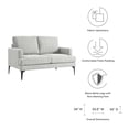 thumbnail image 6 of Evermore Upholstered Fabric Loveseat, 6 of 7