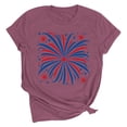 thumbnail image 2 of Vetsdori Womens USA Years Anniversary T Shirts Fourth of July Red White and Blue Pullover American Flag Independence Day,Summer Short Sleeve Crew Neck Fashion Shirts for Women Casual, 2 of 7