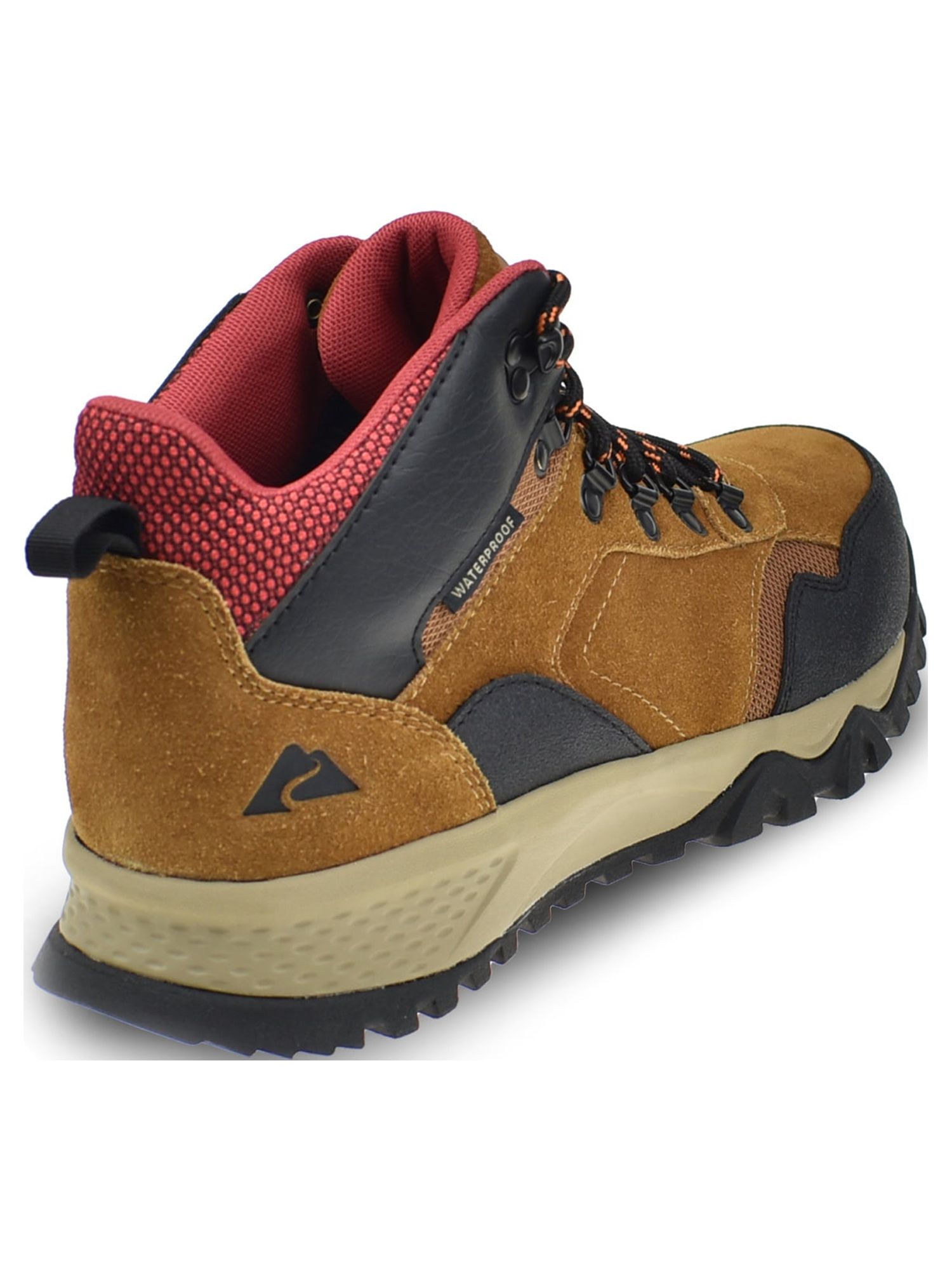 Ozark Trail Black and Red Men\'s Waterproof Hiking Boots REDTAPE OZARK ? WATERPROOF 20 hours a day waterproofing Uk  main image 2