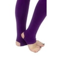 thumbnail image 3 of Vivian's Fashions Long Leggings - Cotton/Stirrup (Junior and Junior Plus Sizes), 3 of 3