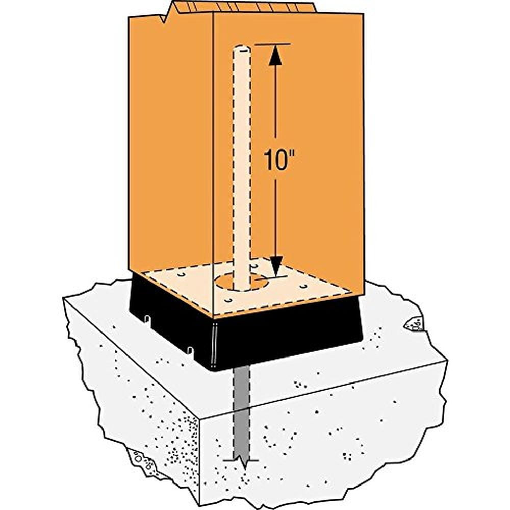 Simpson Strong-Tie CPS Composite Plastic Standoff for 8x8 CPS7