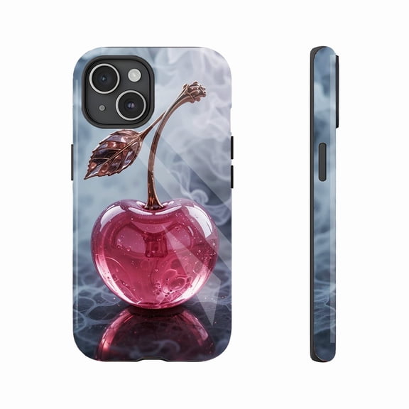 Elegant Pink Crystal Apple iPhone Case for Women & Fashion Lovers, Durable Metal Stem & Leaf Design, Compatible with iPhone 11/12/13/14/15/16 (Pro Max/Plus)