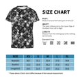 thumbnail image 2 of Wukai Seamless Pattern With Skulls Youth Unisex Short Sleeve T-Shirt for Boys, Girls, Teens, and Kids-X-Small, 2 of 7
