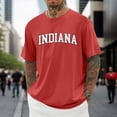 thumbnail image 2 of Crew Neck Short Sleeve T Shirt With City Letter Print – Casual Graphic Tee for Everyday Wear Long Sleeves for Men T Shirts Men Set Medium Mens T Shirts Pack 3xlt Shirts for Men Big, 2 of 4