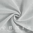 thumbnail image 6 of XWZO Linen Semi Sheer Curtains,Privacy Enhancing & Light Filtering Rod Pocket Drapes for Living Room with Tiebacks(Grey,W52 x L45 Inch,2 Panels), 6 of 6