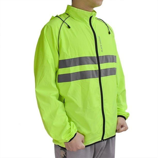 jinwen Men Women Cycling Jacket High Visibility Waterproof Bike M M
