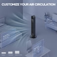thumbnail image 6 of MaxKare 36"  Tower Fan Oscillating Cooling Fan, Remote Control, 3 Wind Modes, Timer, for Office, Home, 6 of 13