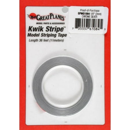 Striping Tape Chrome Silver 1/8"
