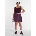 thumbnail image 2 of Avia Women's Pique Knit Pleated Bubble Hem Skort, Sizes XS-XXXL, 2 of 6