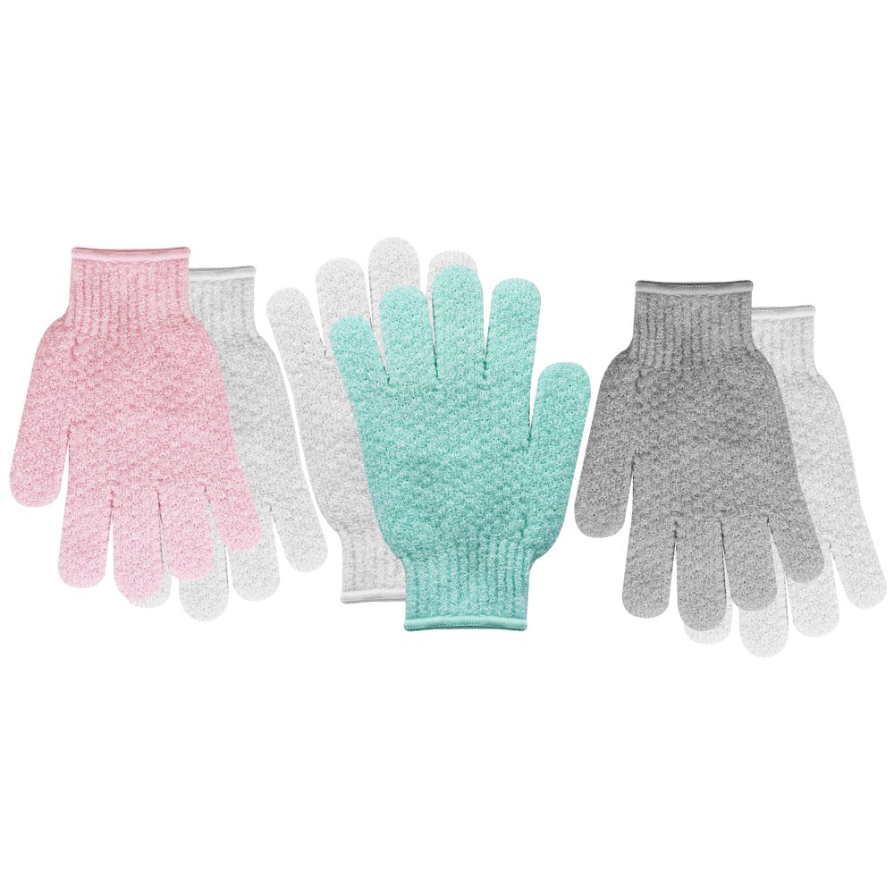 Equate Beauty 2in1 Bath Gloves for Body, Cleansing and Exfoliating