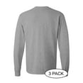thumbnail image 3 of GILDAN G540 ADULT HEAVY COTTON 5.3 OZ. LONG-SLEEVE T-SHIRT, Sport Grey, XL, Pack Of 3, Mens Workout Shirts, 3 of 3