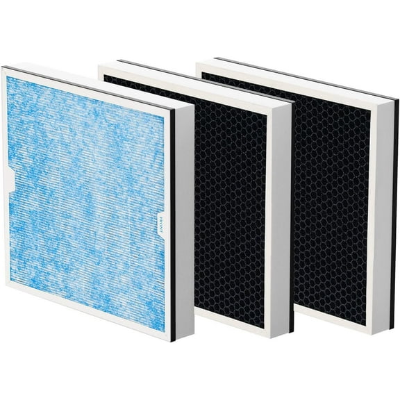 ALORAIR 3 Pack 2-in-1 /HEPA/Activated Carbon Filter Replacement Set for PureAiro HEPA Pro/Max Air Scrubber(Available for 770, 870, 970)