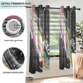 thumbnail image 3 of Yayeee Window Curtains Light Filtering 63"x42" Grommet Panel Pair Home Living Room Decor, Colorful White, 3 of 7