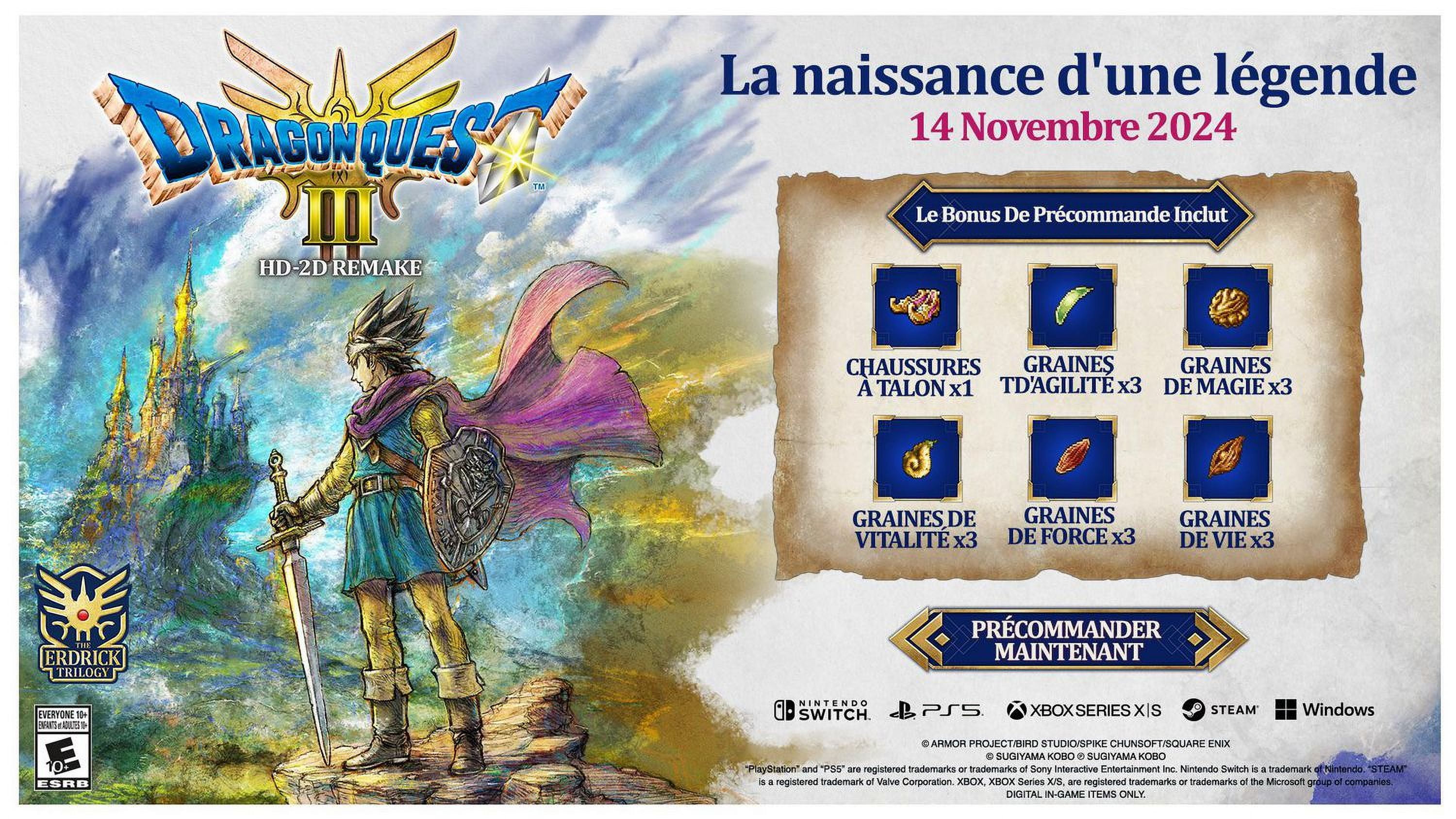 DRAGON QUEST III HD-2D REMAKE (Nintendo Switch)