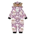 thumbnail image 2 of Odeerbi Christmas Onesie Pajamas for Family Holiday Sleep Jumpsuit Long Sleeve Family Christmas Pajamas Matching Sets Infant Jumpsuit Set Printed Sleepwear Family Matching PJs Set Red, 2 of 4