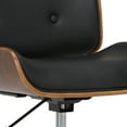 thumbnail image 4 of WyndenHall  Perry Swivel Adjustable Executive Computer Bentwood Office Chair - 22 W x 25 D x 34.1 H Black, 4 of 5