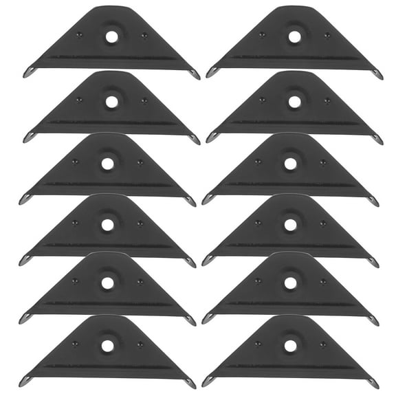 WHAMVOX Masteelf 12pcs Furniture Corner Connectors Metal Bracket Universal Brace for Wood Tables Chairs Cabinets Desks Bed Frames Closet Drawers