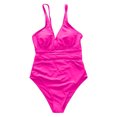 thumbnail image 5 of One Piece Swimsuit Tummy Control Bathing Suits for Women 2026 New Hot Mesh Swimsuit Mesh Hollow Solid Color Swimsuit Women, 5 of 5