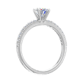 thumbnail image 2 of 0.65 Carat Prong Set Solitaire Diamond Engagement Ring Band in 14K White Gold (Ring Size 5.75), 2 of 5