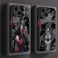 thumbnail image 2 of Funda de narutos-itachis para Apple iPhone, 15, 11, 14, 13, 12 Pro, 7, XR, X, XS, Max, 8 Plus, 6, 6S, SE, 2022, 15Pro, color negro mate, 2 of 5