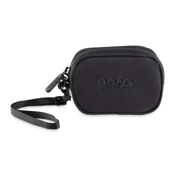 Ooze Smell Proof Wristlet Pouch Black - Luggage Bags -3 X 5 X 1.5- Smell Proof Bag With Lock - Carbon Lining - Discreet Travel Bag - Odor Proof Bag - Scent Proof Bag - Herb Guard - Toiletry Bag