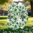 thumbnail image 3 of Ceisia Men's Loose Fit Waffle Knit Sweatshirt - St. Patrick's Day Green Beer Festive Print Green S Gifts, 3 of 5