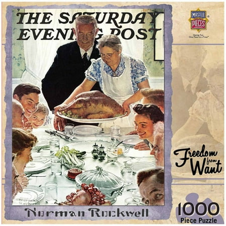 MasterPieces Saturday Evening Post Freedom from Want - 1000 Piece Jigsaw Puzzle by Norman Rockwell