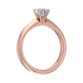 thumbnail image 2 of 1/3 Carat Prong Set Solitaire Diamond Engagement Ring Band in 14K Rose Gold (Ring Size 5), 2 of 5