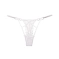 thumbnail image 2 of uublik Womens Thong Underwear White Hollow Out No Show Low Waisted Seamless Ladies Panties, 2 of 4