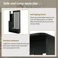 thumbnail image 3 of Spaco Contemporary 39.3''W x 70.8''H Hall Tree Storage with Cushioned Storage Bench, Hallway Shoe Cabinet with Pegboard, Modern Coat Rack with 4 Hooks for Indoor, Black, 3 of 15